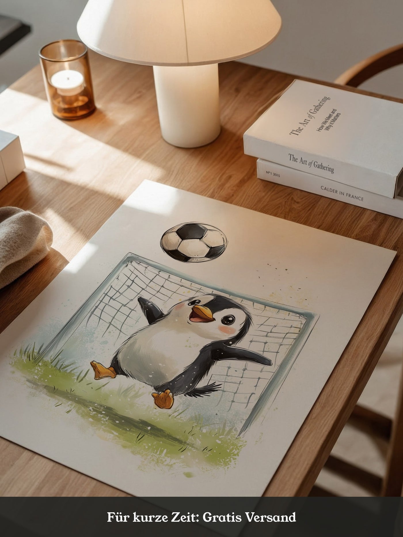 Pinguin Fußball Freude