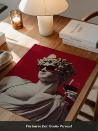 Skulptur Sonnenbrille Rot
