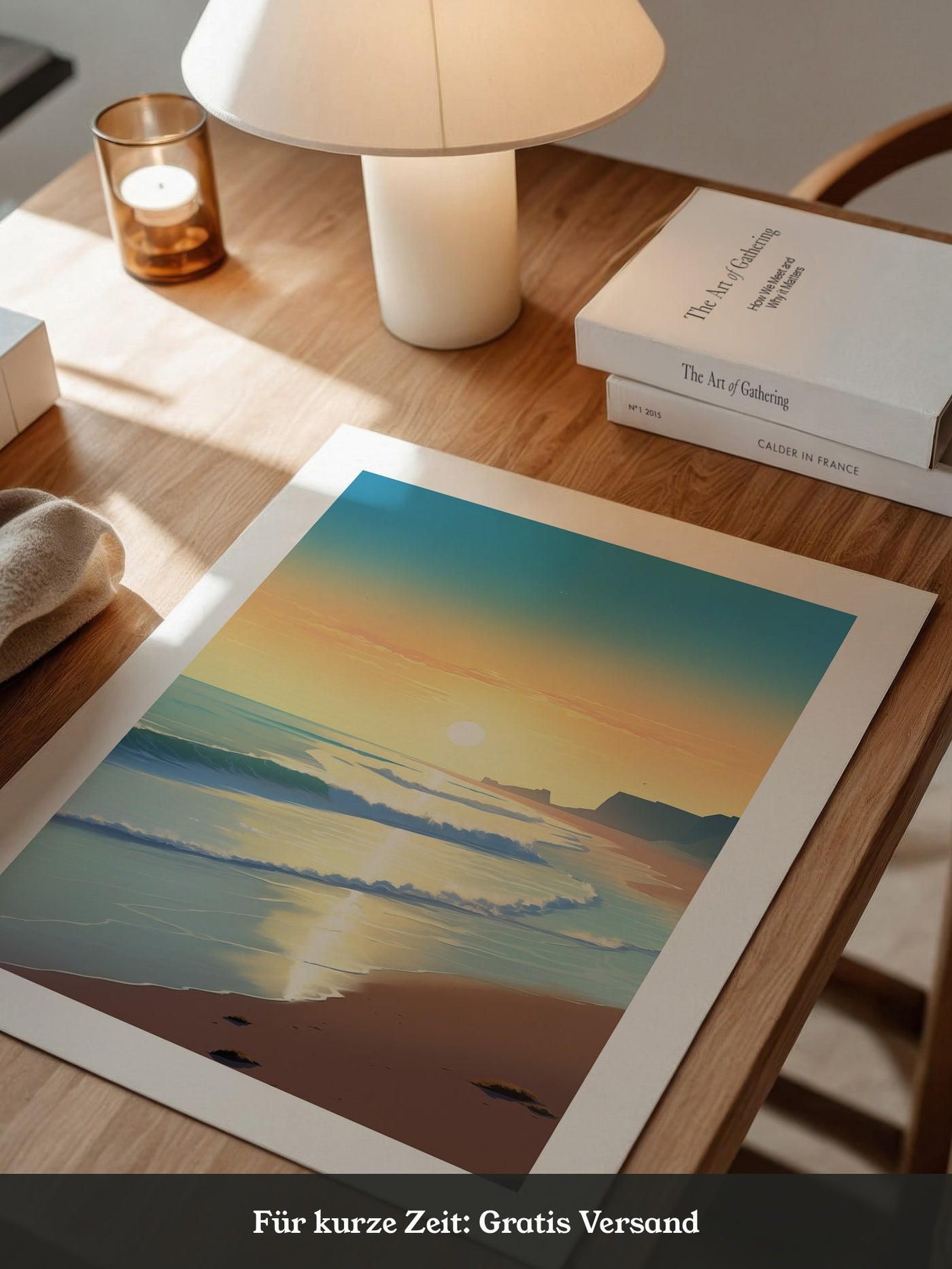 Strand Sonnenuntergang Pastellfarben