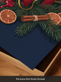 Rote Kerzen Tannenzweige Illustration