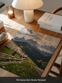 Holzzaun Alpen Panorama