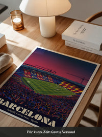 Camp Nou Abenddämmerung Szenerie