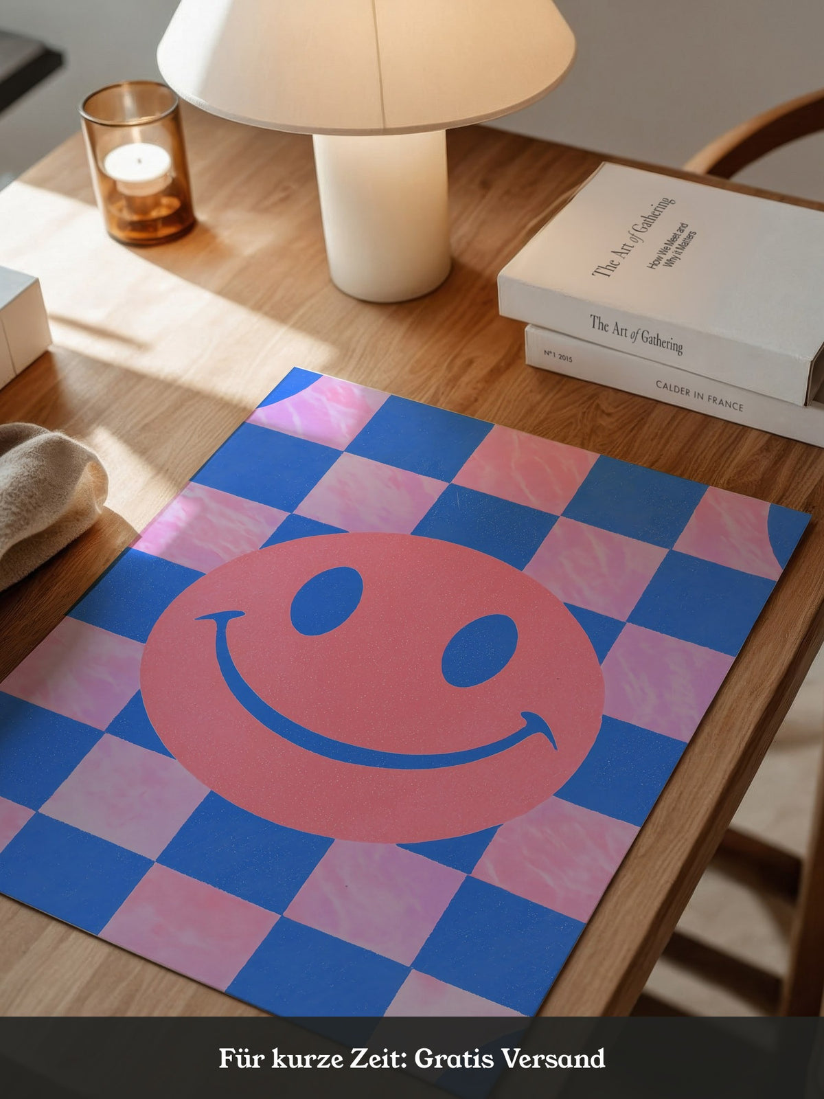 Smiley Muster Pastellfarben