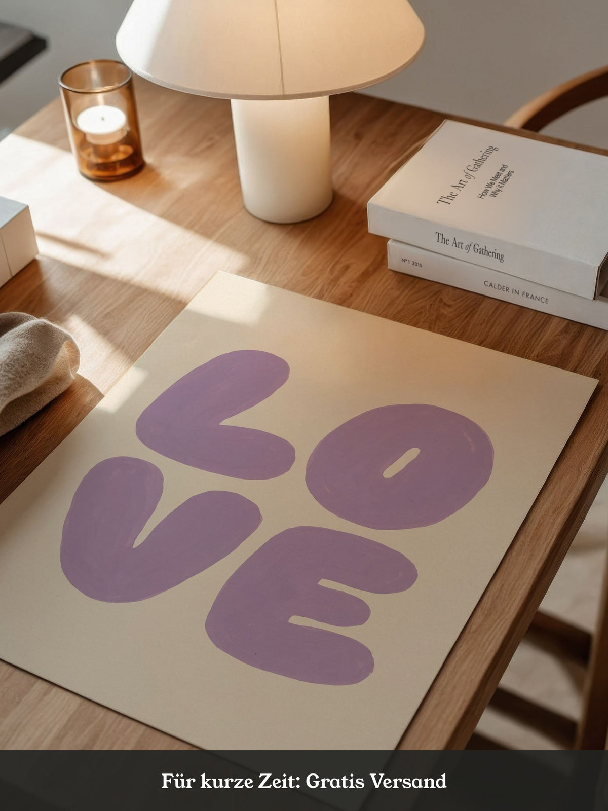 Love Typografie Lila