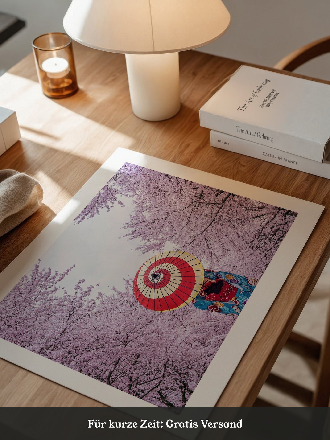Kirschblüten Kimono Schirm Farben