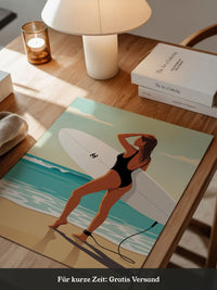 Surferin Strand Illustration