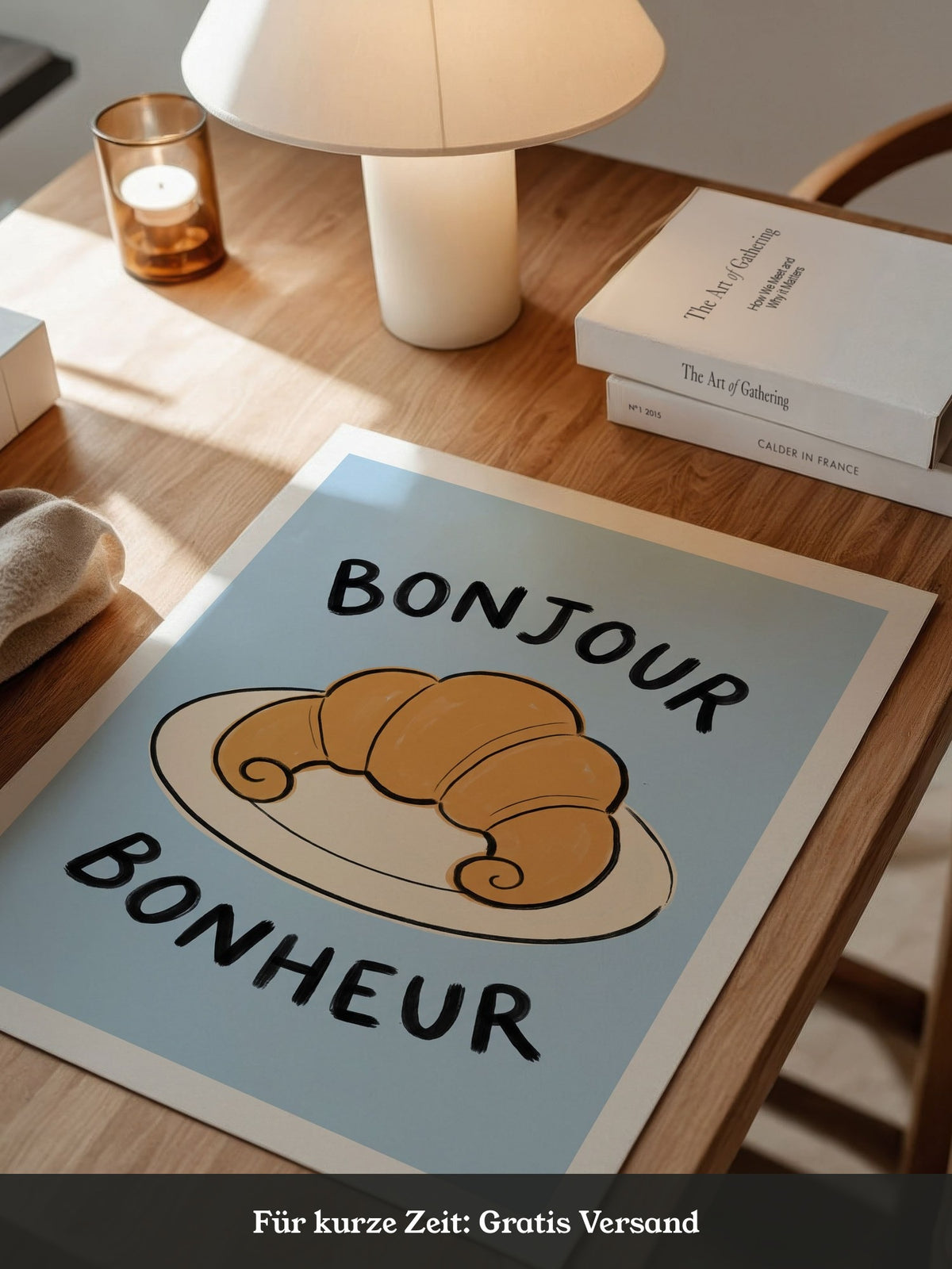 Bonjour Croissant Illustration