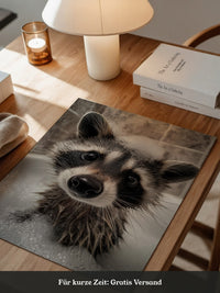 Waschbär Seifenschaum Nahaufnahme