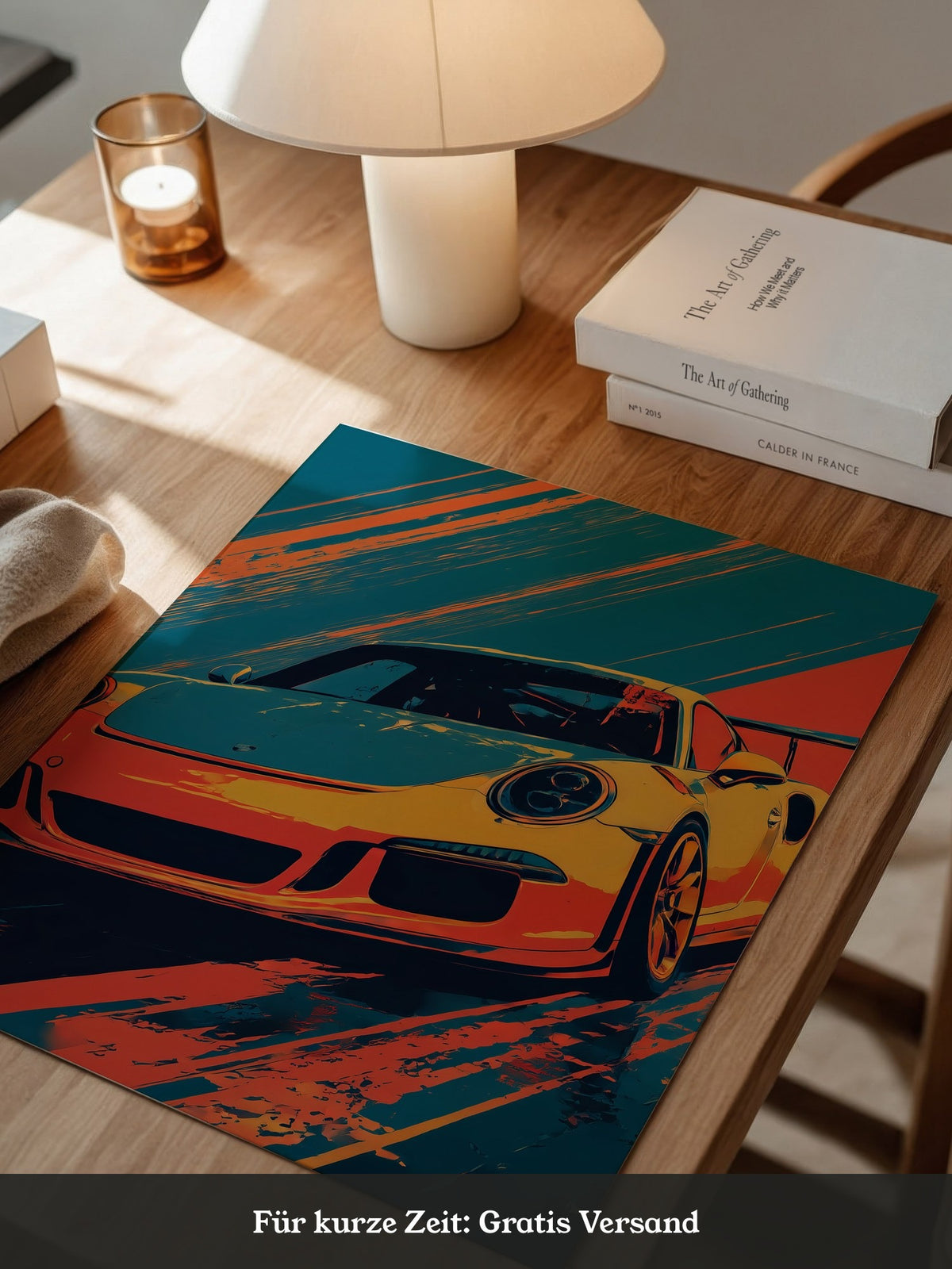 Porsche Sportwagen Pop-Art