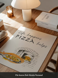 Pizzaofen Skizze warm