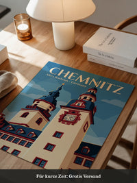 Chemnitzer Rathaus Vintage-Stil