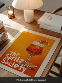 Aperol Spritzglas Illustration orange