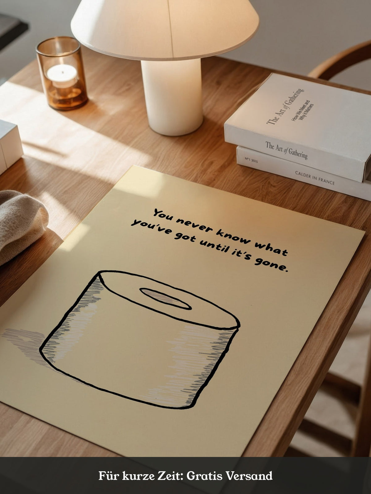 Toilettenpapier Zeichnung Humorvoll