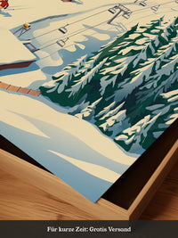 Winterberg Skifahrer Poster