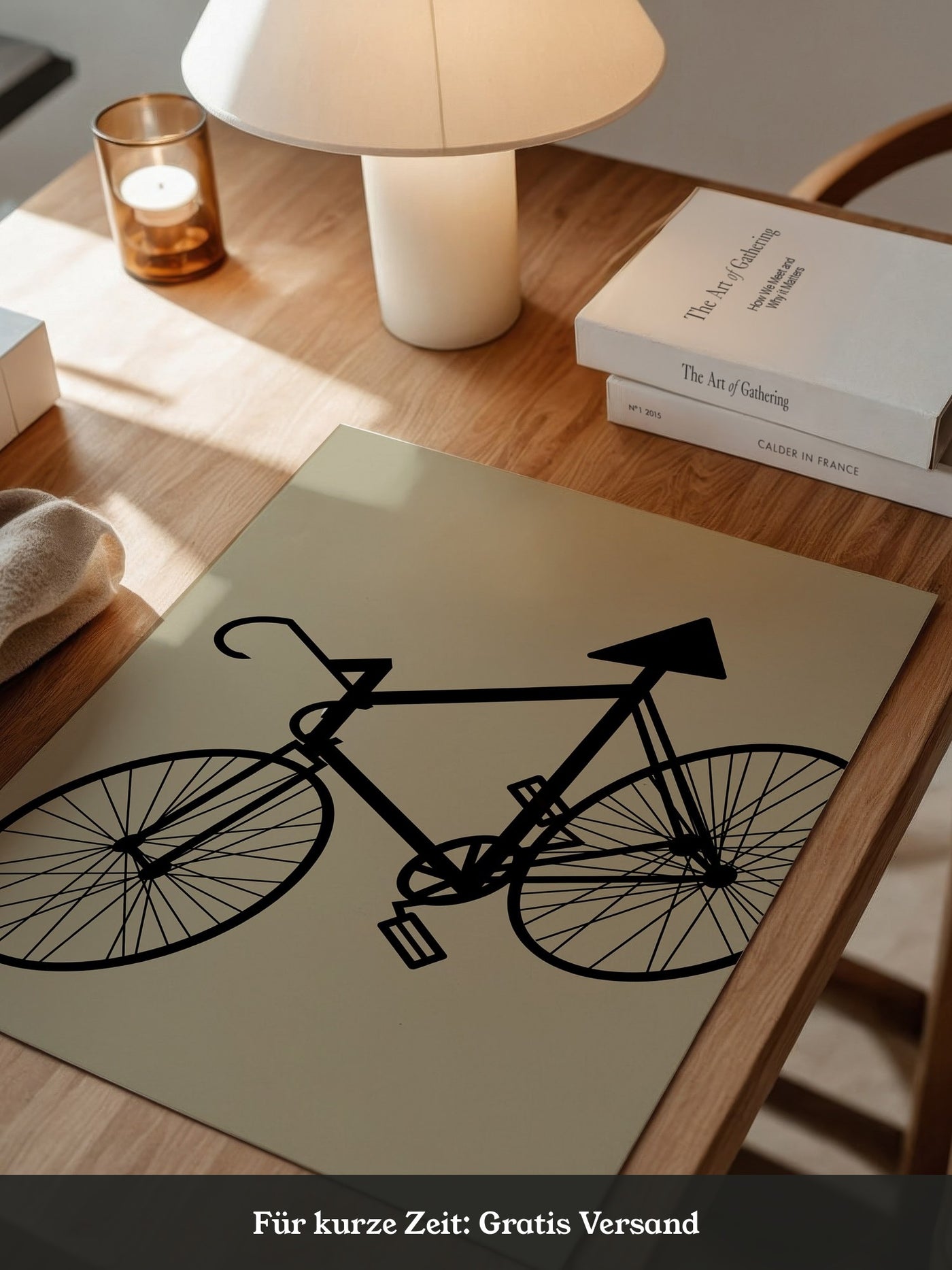 Fahrrad Kunst Silhouette