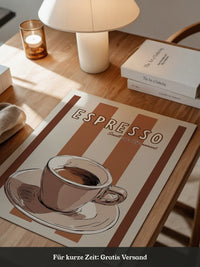 Espresso Tasse Retro-Streifen