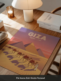 Giza Pyramiden Kamelkarawane