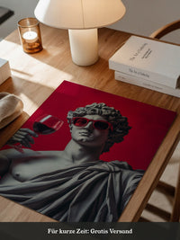 Skulptur Sonnenbrille Rotwein
