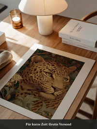 Leopardenkopf Dschungelgrafik