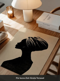 Silhouette Frau Profilansicht