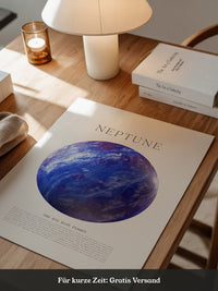 Neptun Kugel Blaues Universum