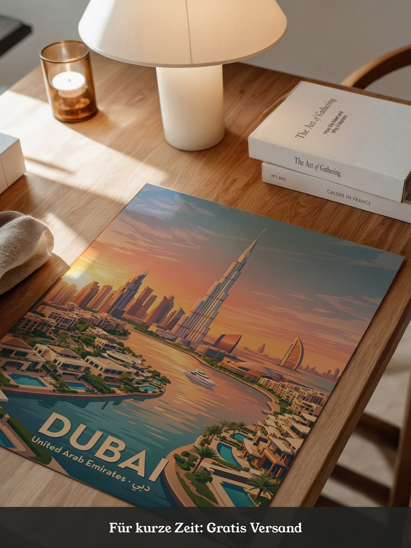 Dubai Skyline Sonnenuntergang