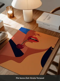 Frau Kirsche Pop Art