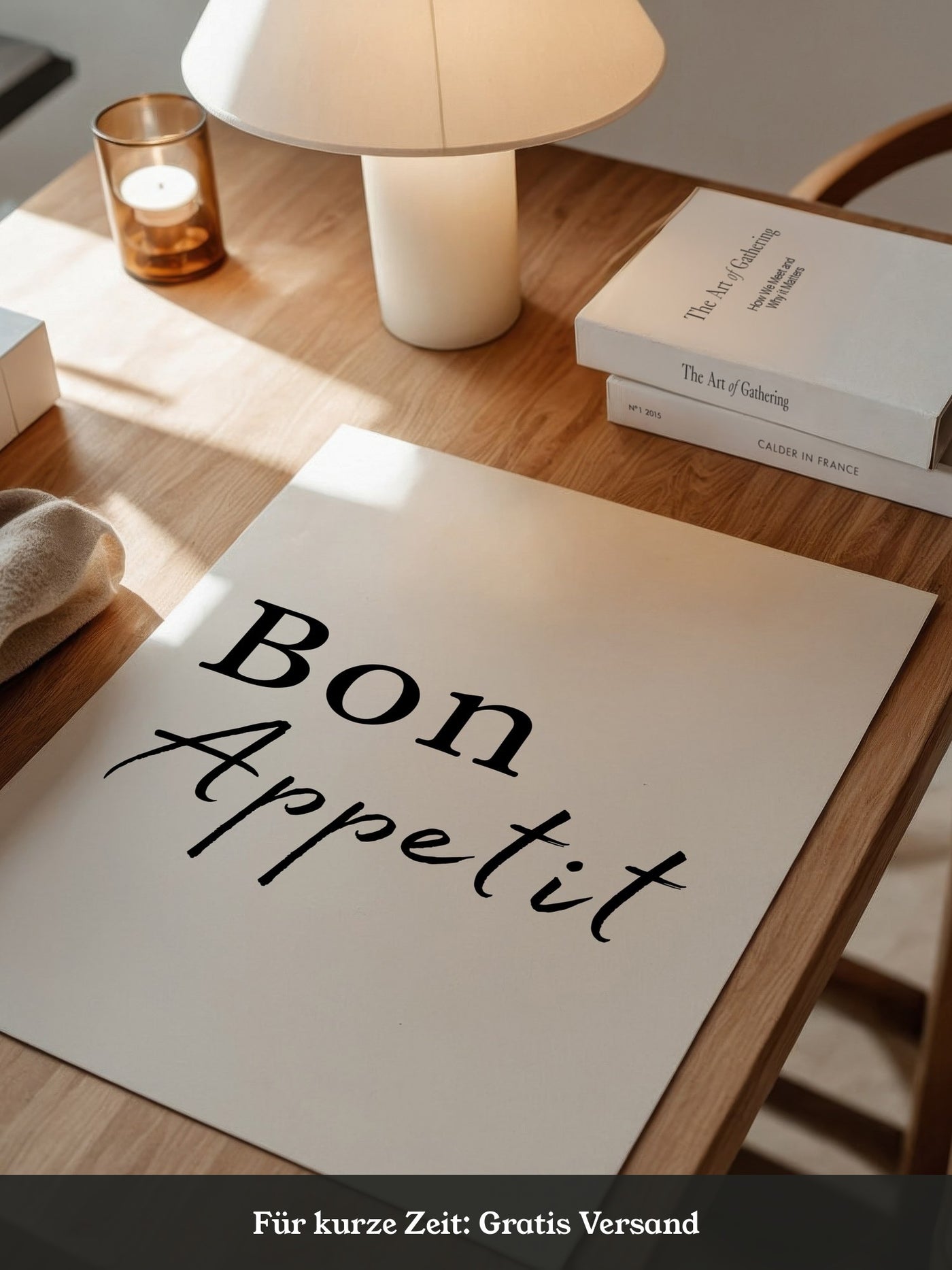 Bon Appetit Schriftzug elegant
