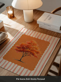 Herbstbaum Orangetöne Vintage