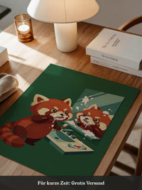 Roter Panda Zahnpastaspaß