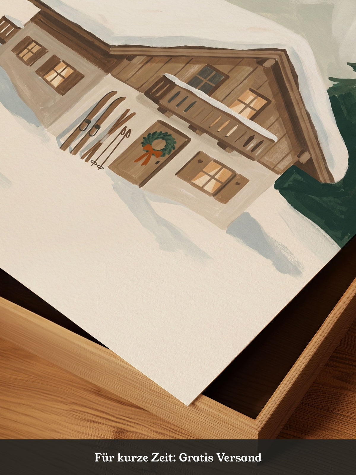 Winterhütte am Berg