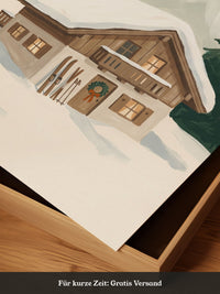Winterhütte am Berg