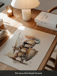 Ritter Aquarell Miniaturen Stil