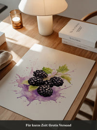Brombeeren Aquarell Spritzer