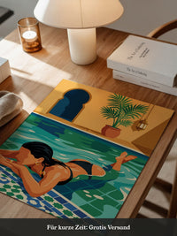 Pool Moment Retro Illustration