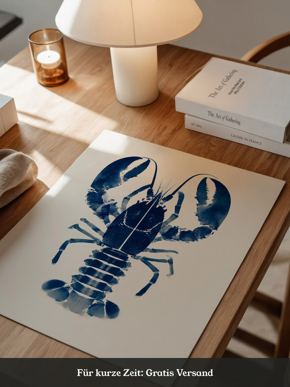 Hummer Blau Aquarell