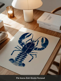 Hummer Blau Aquarell