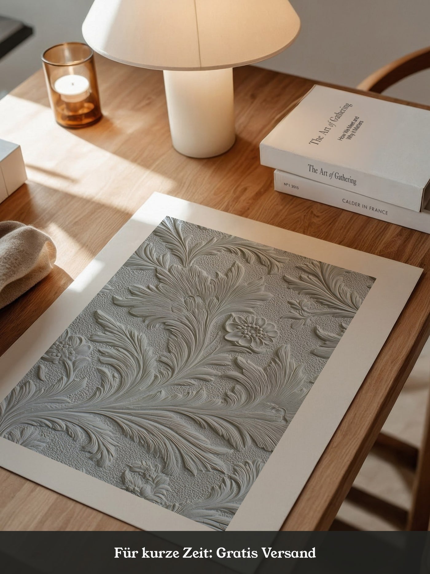 Barock Floral Reliefstruktur