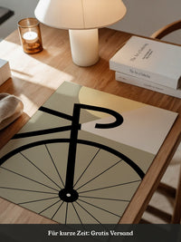 Fahrradrad Grafik minimalistisch