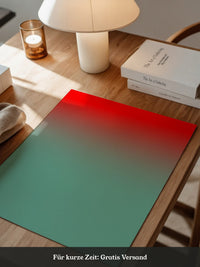 Farbverlauf Rot-Türkis Pastell