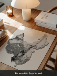China Gebirge Relief Schatten
