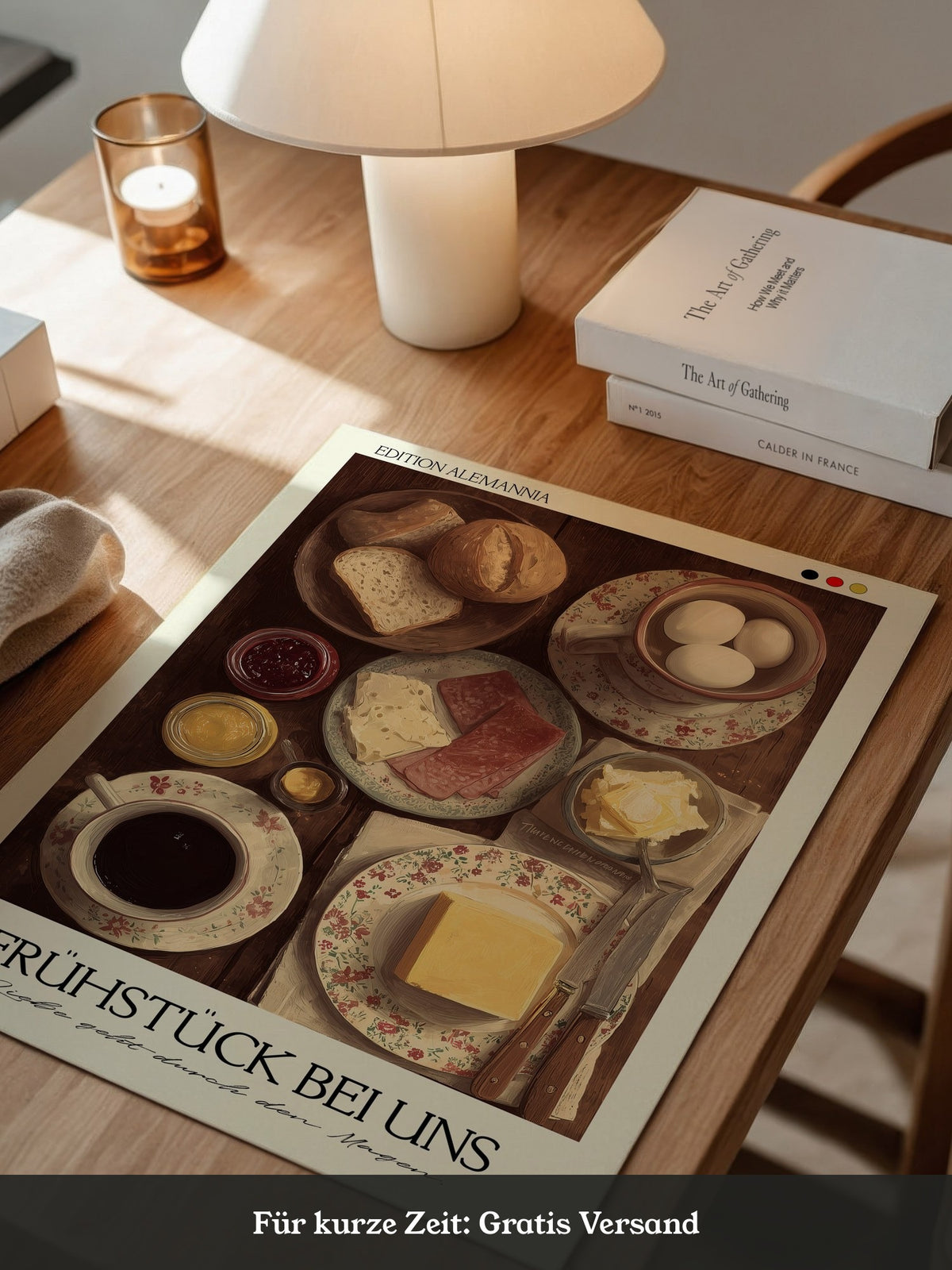 Frühstückstisch Vintage Illustration