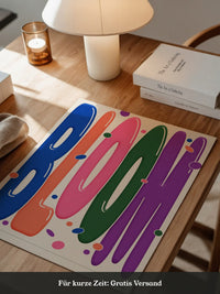 Bloom Farbenfrohes Typografie Design