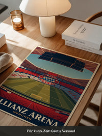 Allianz Arena Innenansicht Retro