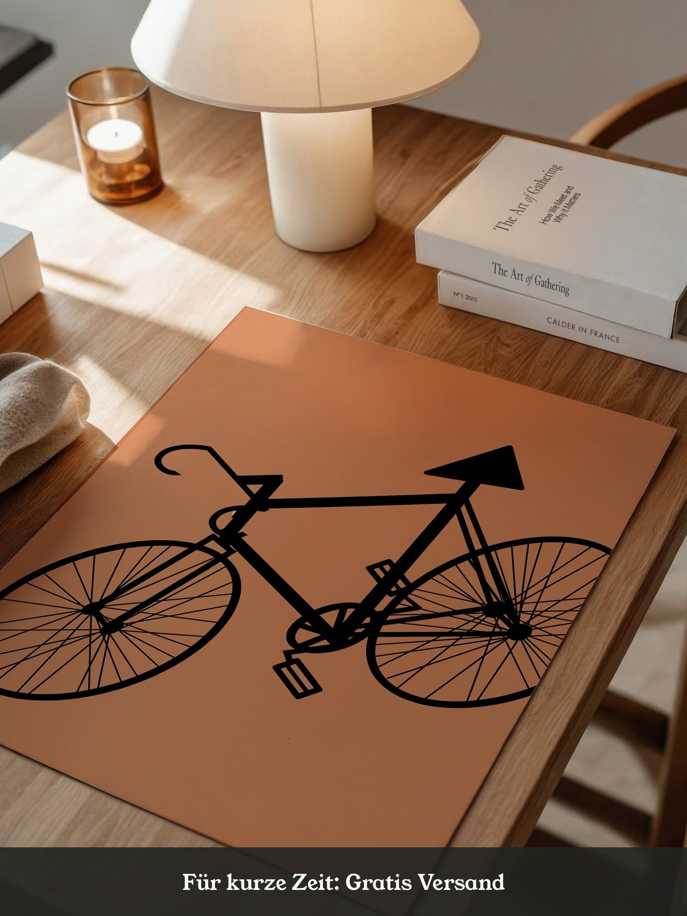 Fahrrad Abstrakt Schatten Braun