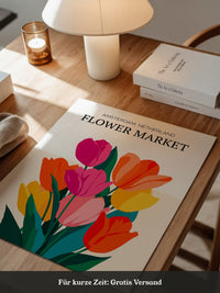 Bunte Tulpen Grafik
