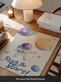 Astronaut Aquarell Galaxie