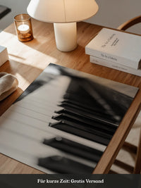 Pianotasten Unschärfe Schwarzweiß