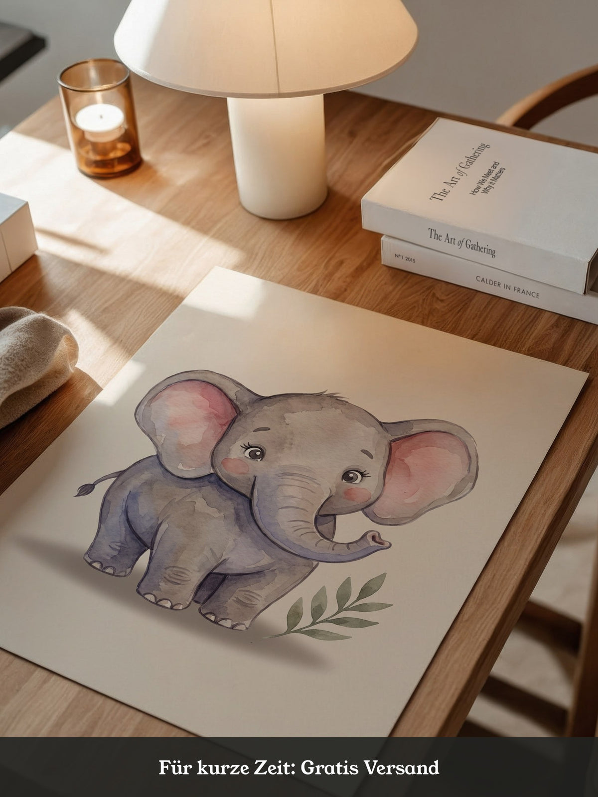 Elefant Aquarell süß