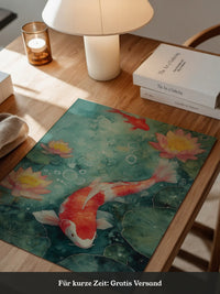 Koi im Teich Aquarell-Look